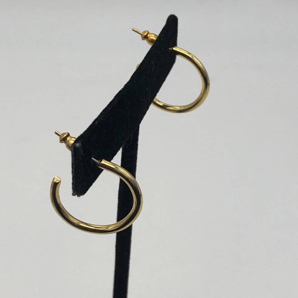 Navy Blue & Gold Tone  Statement Necklace Earrings - Picture 2 of 6